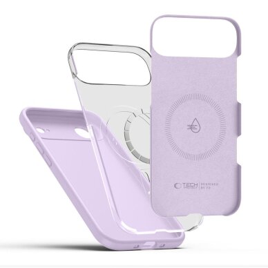 iPhone 17 Air dėklas Tech-Protect Silicone MagSafe – violetinis 1 iPhone 17 Air dėklas Tech-Protect Silicone MagSafe – violetinis 1