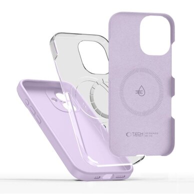iPhone 17 dėklas Tech-Protect Silicone MagSafe – violetinis 1 iPhone 17 dėklas Tech-Protect Silicone MagSafe – violetinis 1