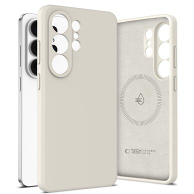 Samsung Galaxy S26 Ultra Tech-Protect Silicone MagSafe dėklas – smėlinis 1