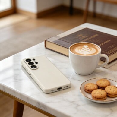 Samsung Galaxy S26 Ultra Tech-Protect Silicone MagSafe dėklas – smėlinis 2