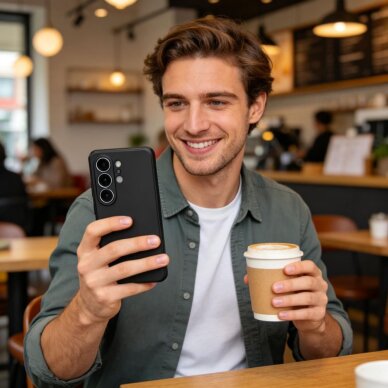 Samsung Galaxy S26 Ultra Tech-Protect Silicone MagSafe dėklas – juodas 4 Samsung Galaxy S26 Ultra Tech-Protect Silicone MagSafe dėklas – juodas 4