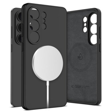 Samsung Galaxy S26 Ultra Tech-Protect Silicone MagSafe dėklas – juodas