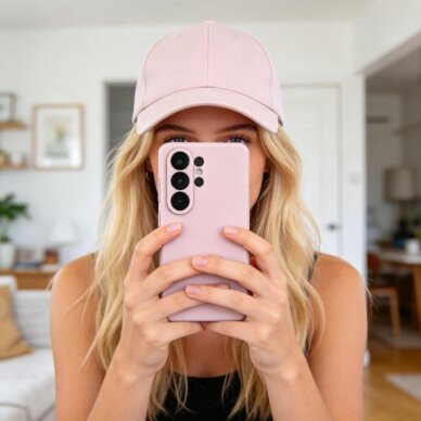 Samsung Galaxy S26 Ultra Tech-Protect Silicone MagSafe dėklas – rožinis 4