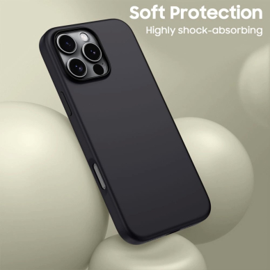 Tech-Protect Silicone MagSafe iPhone 16 Pro Dėklas - Juodas 1 Tech-Protect Silicone MagSafe iPhone 16 Pro Dėklas - Juodas 1