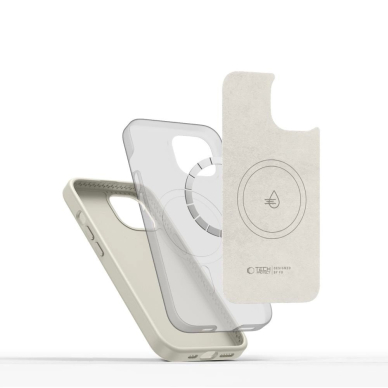 Tech-Protect Silikoninis PU Dėklas MagSafe iPhone 14 - Beige 1