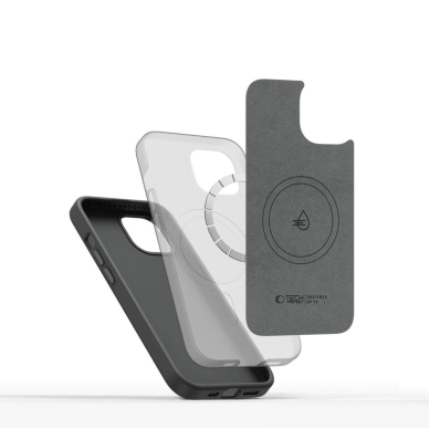 Tech-Protect Silikoninis PU Dėklas MagSafe iPhone 14 - Pilkas 1