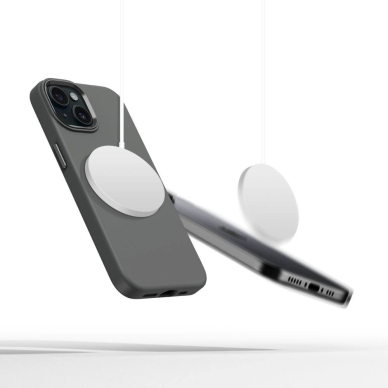 Tech-Protect Silikoninis PU Dėklas MagSafe iPhone 14 - Pilkas 2