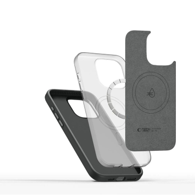 Tech-Protect Silikoninis PU Dėklas MagSafe iPhone 15 Pro - Pilkas 2