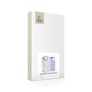 Tech-Protect Silikoninis Pure Magsafe iPhone 14 Dėklas - Violetinis 3