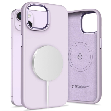Tech-Protect Silikoninis Pure Magsafe iPhone 14 Dėklas - Violetinis