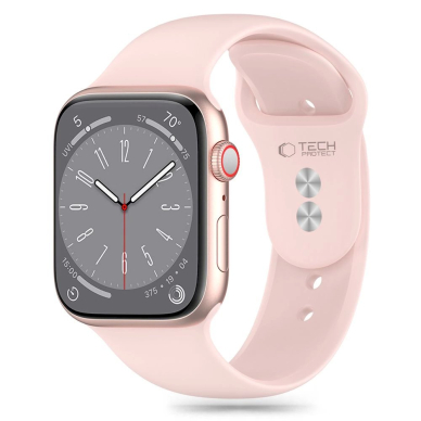 Tech-Protect Silicone Apyrankė Apple Watch 4 / 5 / 6 / 7 / 8 / 9 / SE (38 / 40 / 41 mm) - Rožinis Tech-Protect Silicone Apyrankė Apple Watch 4 / 5 / 6 / 7 / 8 / 9 / SE (38 / 40 / 41 mm) - Rožinis