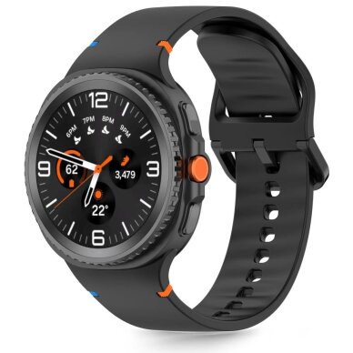 Samsung Galaxy Watch 40/44/46 mm Tech-Protect Silicone silikoninis dirželis – juodas Samsung Galaxy Watch 40/44/46 mm Tech-Protect Silicone silikoninis dirželis – juodas