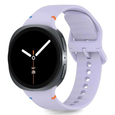 Samsung Galaxy Watch 40/44/46 mm Tech-Protect Silicone silikoninis dirželis – violetinis Samsung Galaxy Watch 40/44/46 mm Tech-Protect Silicone silikoninis dirželis – violetinis