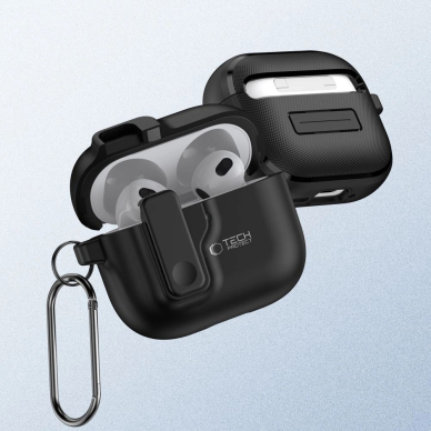 Tech-Protect Slim Hook Dėklas AirPods 4 - Juodas 1