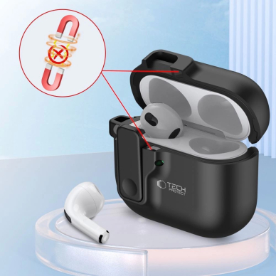 Tech-Protect Slim Hook Dėklas AirPods 4 - Juodas 4