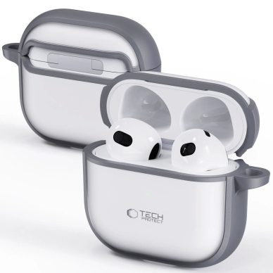 Tech-Protect Slim Hook Dėklas AirPods 4 - Pilkas 2