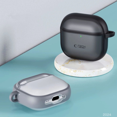 Tech-Protect Slim Hook Dėklas AirPods 4 - Pilkas 3