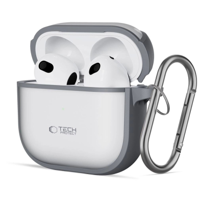Tech-Protect Slim Hook Dėklas AirPods 4 - Pilkas Tech-Protect Slim Hook Dėklas AirPods 4 - Pilkas