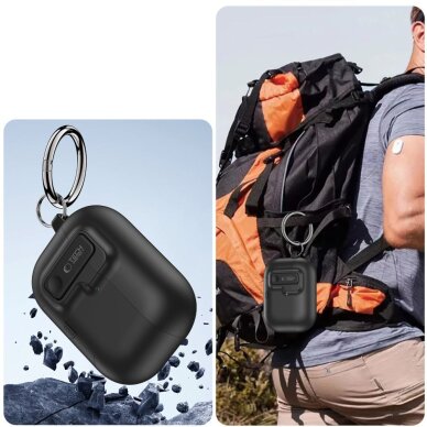 AirPods Pro 3 Tech-Protect Slim Hook dėklas – juodas 9