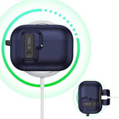 AirPods Pro 3 Tech-Protect Slim Hook dėklas – tamsiai mėlynas 5