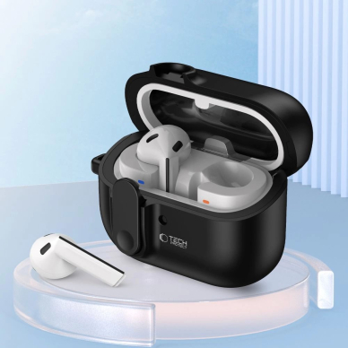 Samsung Galaxy Buds 3 / 3 Pro – Tech-Protect Slim Hook dėklas - Juodas 4