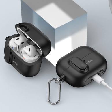 Samsung Galaxy Buds 3 / 3 Pro – Tech-Protect Slim Hook dėklas - Juodas 6