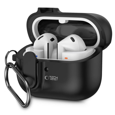 Samsung Galaxy Buds 3 / 3 Pro – Tech-Protect Slim Hook dėklas - Juodas