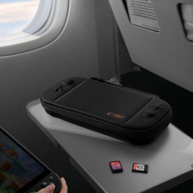 Nintendo Switch 2 dėklas Tech-Protect Slim Pouch – juodas 10