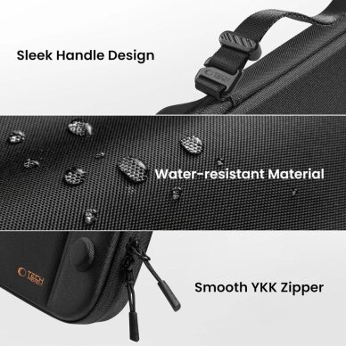 Nintendo Switch 2 dėklas Tech-Protect Slim Pouch – juodas 7