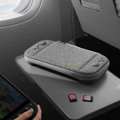 Nintendo Switch 2 dėklas Tech-Protect Slim Pouch – pilkas 10