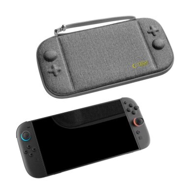 Nintendo Switch 2 dėklas Tech-Protect Slim Pouch – pilkas 4