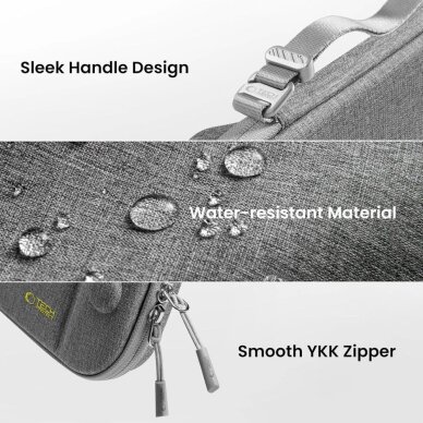 Nintendo Switch 2 dėklas Tech-Protect Slim Pouch – pilkas 7