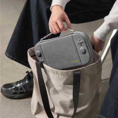 Nintendo Switch 2 dėklas Tech-Protect Slim Pouch – pilkas 8
