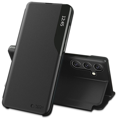 Tech-Protect Smart View Dėklas skirtas Samsung Galaxy A56 5G - Juodas