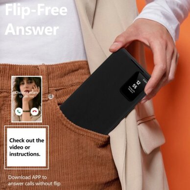 Samsung Galaxy S24 dėklas Tech-Protect Smart Wallet – matinės juodos 3