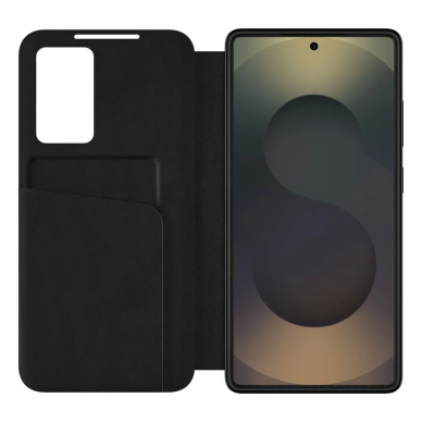 Samsung Galaxy S25 Edge – Tech-Protect Smart Wallet dėklas - Matinis juodas 1