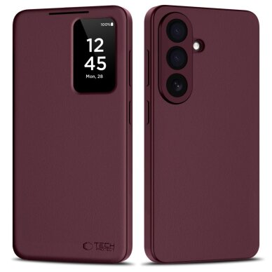 Samsung Galaxy S26 Tech-Protect Smart Wallet dėklas – bordo Samsung Galaxy S26 Tech-Protect Smart Wallet dėklas – bordo