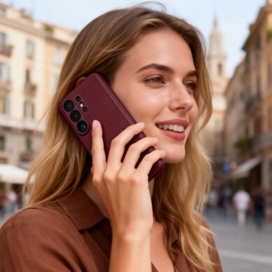 Samsung Galaxy S26 Ultra Tech-Protect Smart Wallet dėklas – bordo 5