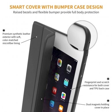 Tech-Protect SmartCase Dėklas iPad Air 9.7&#39&#39 2 2014 - Juodas 6