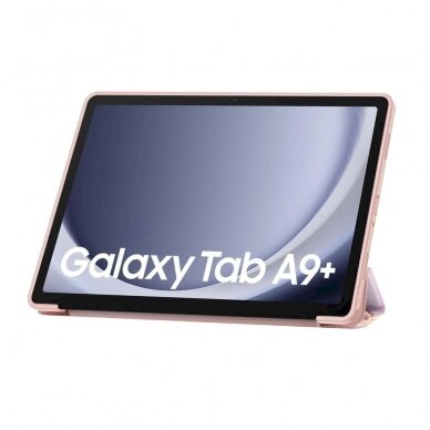 Tech-Protect SmartCase Dėklas Samsung Galaxy Tab A9+ 11 X210 / X215 / X216 - Rožinis marble 2 Tech-Protect SmartCase Dėklas Samsung Galaxy Tab A9+ 11 X210 / X215 / X216 - Rožinis marble 2