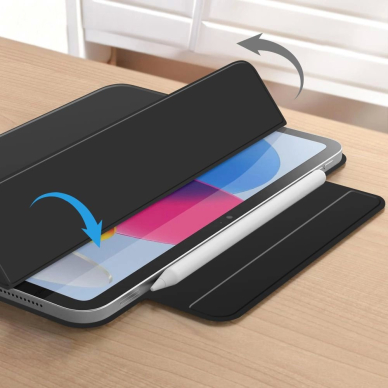 iPad 10.9” 2022 / iPad 11” 2025 Tech-Protect Smartcase Magnetic dėklas - juodas 3