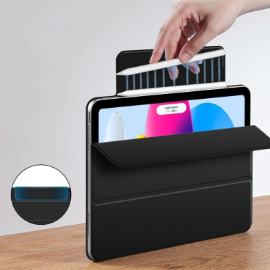 iPad 10.9” 2022 / iPad 11” 2025 Tech-Protect Smartcase Magnetic dėklas - juodas 4