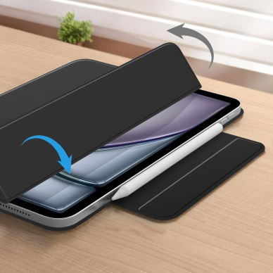 iPad Air 13” 2024 / 2025 Tech-Protect Smartcase Magnetic dėklas - juodas 4