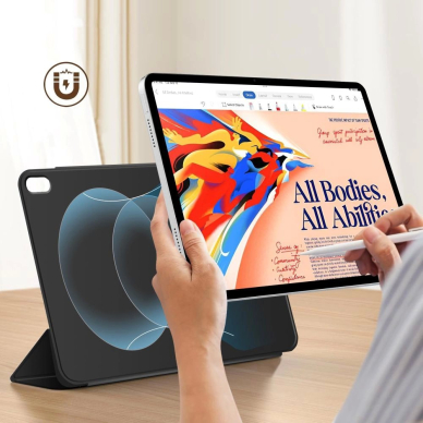 iPad Air 13” 2024 / 2025 Tech-Protect Smartcase Magnetic dėklas - juodas 6