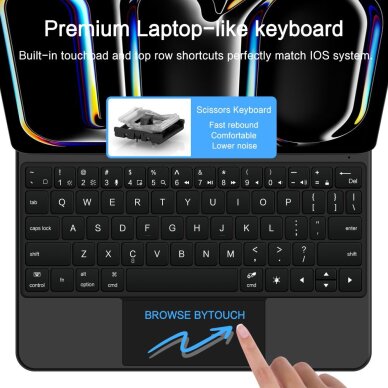 iPad Pro 11" (5 / 6 karta, 2024–2025) Tech-Protect SmartCase Magnetic dėklas – juodas 5 iPad Pro 11" (5 / 6 karta, 2024–2025) Tech-Protect SmartCase Magnetic dėklas – juodas 5