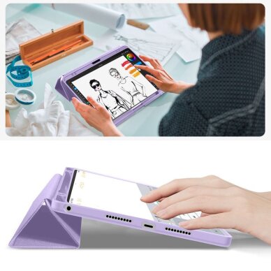 Lenovo Idea Tab 11.0 TB-336 dėklas Tech-Protect SmartCase Pen – violetinis 11