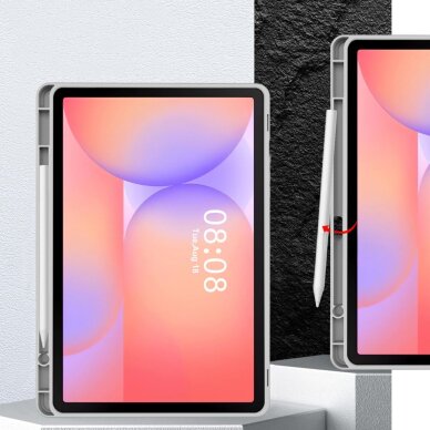 Samsung Galaxy Tab S9 11.0 / S9 FE / S10 FE / S10 Lite 10.9 Tech-Protect SmartCase Pen dėklas – pilkas 5 Samsung Galaxy Tab S9 11.0 / S9 FE / S10 FE / S10 Lite 10.9 Tech-Protect SmartCase Pen dėklas – pilkas 5