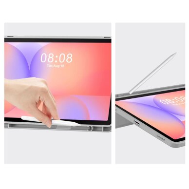 Samsung Galaxy Tab S9 11.0 / S9 FE / S10 FE / S10 Lite 10.9 Tech-Protect SmartCase Pen dėklas – pilkas 6