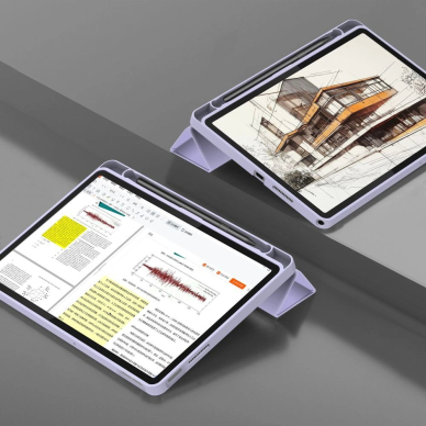 Lenovo Tab 10.1 TB-311 – Tech-Protect SmartCase Pen dėklas - Violetinis 5