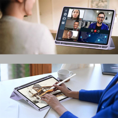 Lenovo Tab 10.1 TB-311 – Tech-Protect SmartCase Pen dėklas - Violetinis 6